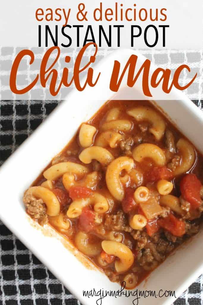 instant pot easy chili mac